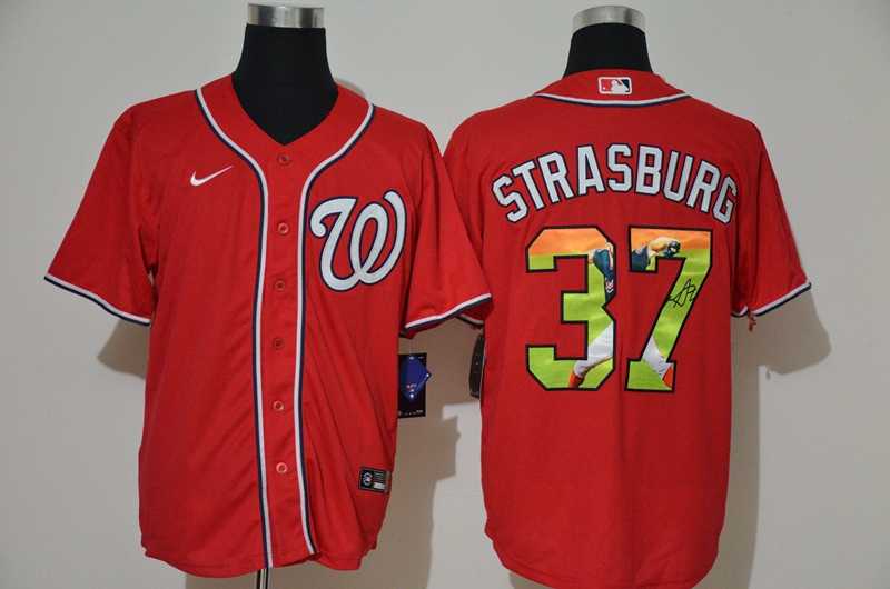 Nationals 37 Stephen Strasburg Red Nike Cool Base Player Jersey,We sell and wholesale Nationals 37 Stephen Strasburg Red Nike Cool Base Player Jersey on line form chian!